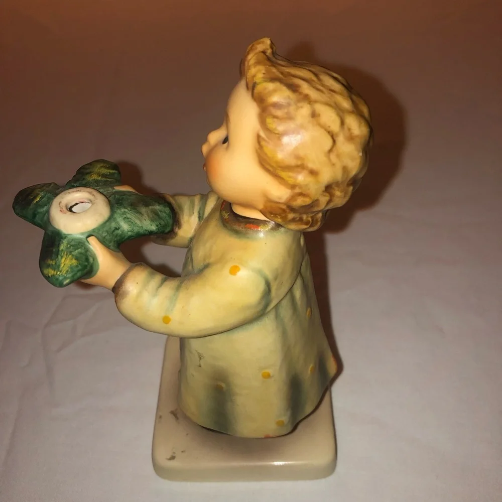 Hummel “A Gentle Glow” Ceramic Angel Candle Holder; Vintage; Christmas Decor - Picture 2 of 14